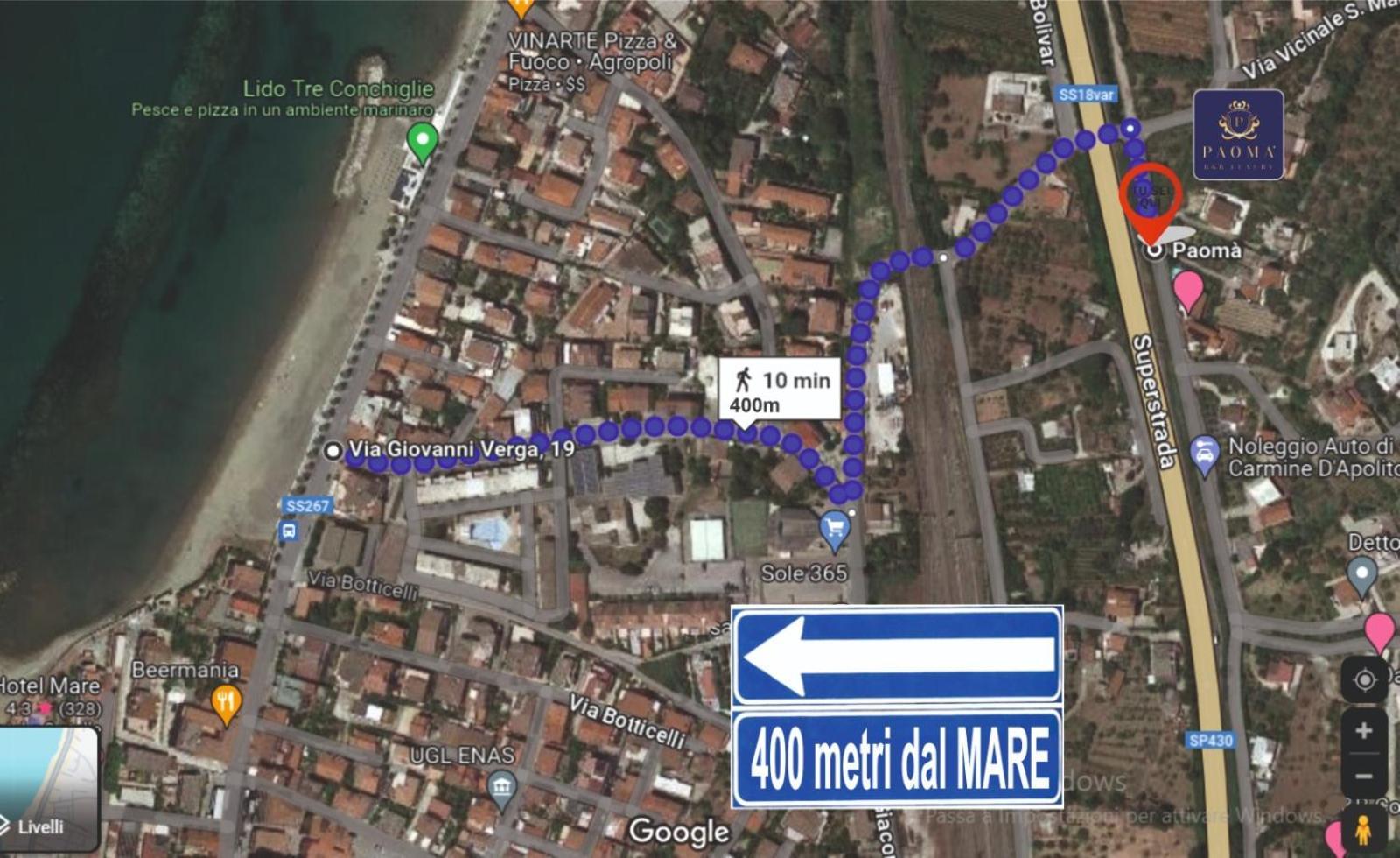Bed and Breakfast Paoma Agropoli Esterno foto